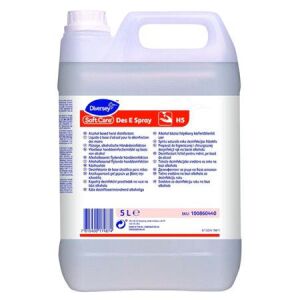 Kézfertőtlenítő folyadék, alkoholos, 5 l, DIVERSEY "Soft Care Des E Spray" 146235476 - Diversey