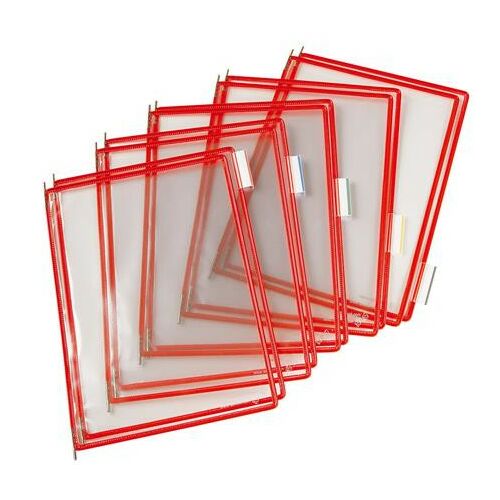 Bemutatótábla, A4, acélkeretes, DJOIS, piros 146236991