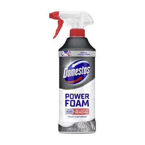 WC- és fürdőszoba tisztító hab, 435 ml, DOMESTOS "Power Foam", vízkőoldó 146237009