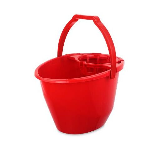 Felmosóvödör, csavarókosárral, 11 l, BONUS, piros