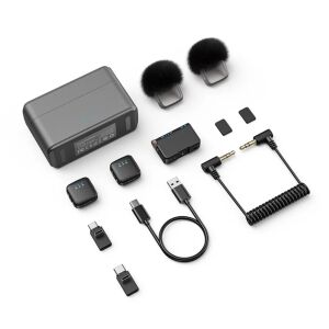 Microfon wireless dual lavaliera CRISTALIS SALE™ portabil, compatibil cu smartphone-uri iOS/Android, camere video si PC-uri, ideal pentru vlogging, interviuri si prezentari 146239242 - Микрофон