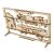 UGEARS Gőzmozdony 2.5D Puzzle - Fa modell készlet alkatrészei