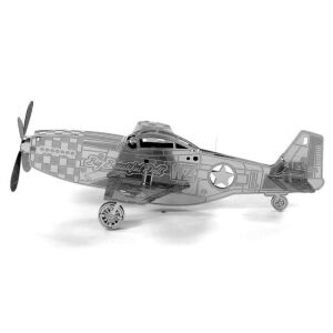 Metal Earth Boeing P-51 Mustang repülőgép - lézervágott acél makettező szett 146241199 - Játék