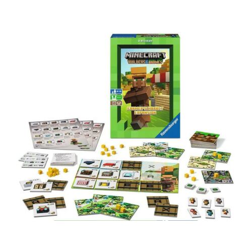 Minecraft kiegészítés társasjáték – Ravensburger, Builder &amp; Biomes bővítmény