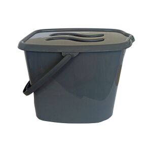 Jotta Simi vödör fedővel 12 l szürke 146242178 - Háztartási vödör & Tál