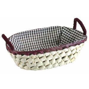 Domotti Palma ovális kosár béléssel 25x18x7 cm vegyes színekben 146242218 - Tárolás & Rendszerezés