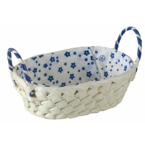 Domotti Palma ovális kosár béléssel 20x14x6 cm vegyes színekben 146242249 - Tárolódoboz & kosár