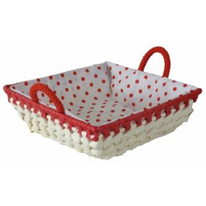 Domotti Palma szögletes kosár béléssel 22x22x7 cm vegyes színekben 146242269 - Tárolás & Rendszerezés