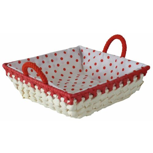 Domotti Palma szögletes kosár béléssel 22x22x7 cm vegyes színekben 146242269