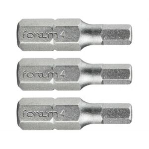 Fortum BEHAJTÓHEGY HEX, 3 DB, S2 ACÉL, H 3×25MM 4741504