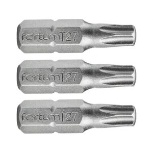 Fortum BEHAJTÓHEGY TORX, 3 DB, S2 ACÉL, T 27×25MM 4741427