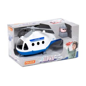 POLESIE műanyag ALPHA rendőrhelikopter FEHÉR