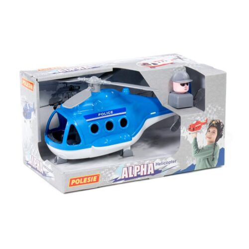 POLESIE műanyag ALPHA rendőrhelikopter KÉK 146247720