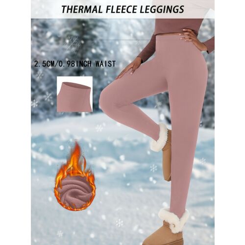 Női termo polár leggings, 2,5 cm-es derékbőséggel 146249573
