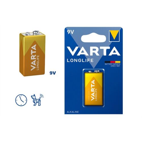 VARTA LONGLIFE ELEM ALKÁLI 9V 1DB