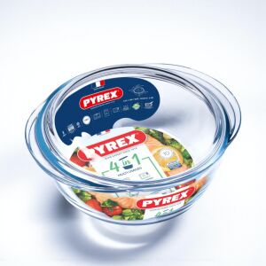 PYREX kerek sütőtál fedővel 4in1 csomag, 2,1l (1,6l+0,5l) 146264500 - Konyha & Étkezés