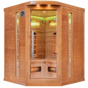 Sundum Classic 3 személyes WiFi sarokszauna barna 146264691 - Szauna