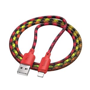 IPAD Pro 12.9 (2015) HOCO X116 adatkábel USB - lightning, cipőfűző, PIROS 146265564 - Hoco