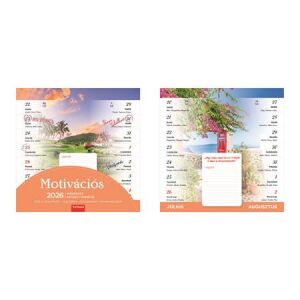 Naptár, fali, mágneses, kétheti, TOPTIMER, "Motivációs" 146265705 - Irodai kiegészítő