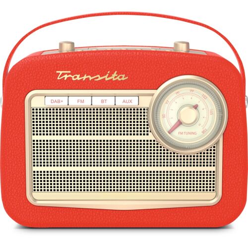 TechniSat Transita 130 Hordozható Analóg és digitális Vörös Rádió
