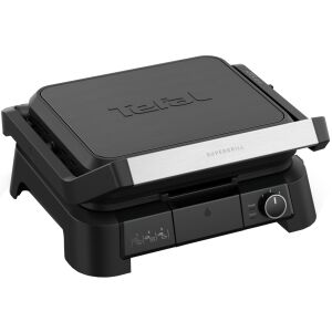 Gratar electric multifunctional Tefal SuperGrill 3 in 1 GC5108E0, 2000 W, Functie Barbeque si Cuptor, Termostat reglabil, Buton pornire/oprire, Negru 146270398 - Tefal