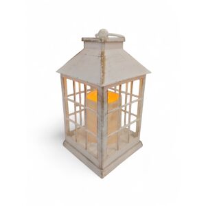 Téli LED-lámpás – Négyszögletes - Fehér 20x10cm