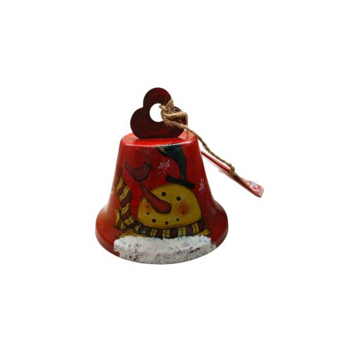 Karácsonyi fém csengettyű – Hóember mintával 146271008