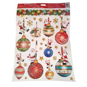 Karácsonyi ablakmatrica különböző mintákkal - Mikulás ajándék