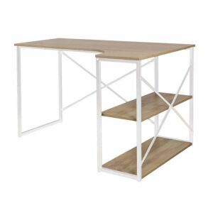 Biurko narożne Jumi, 120x74x74 cm, naturalna biel, nowoczesny design 146281885 - Jumi