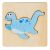 FÁBÓL KÉSZÜLT DINOSZAURUSZ PUZZLE 11 X 11 CM- 22030 146282409