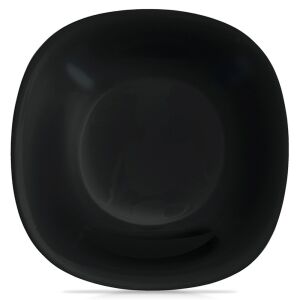 Mély üveg tányér, fekete, LUNA, 21,5 cm, 650 ml 146284272 - Tányér