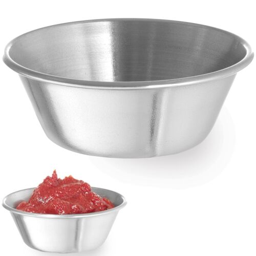 Ramekin tál, rozsdamentes acél tál szószokhoz és mártogatósokhoz, átmérő 62 mm, 12 db, 45 ml - Hendi 400012 146284369