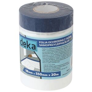 VÉDŐFÓLIA KÉK SZALAGGAL 55CM*20M - D-300-0250