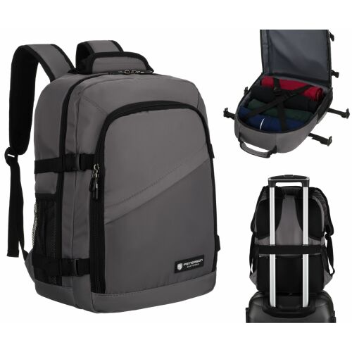 PTN KRUK-J-9776 szürke utazó hátizsák