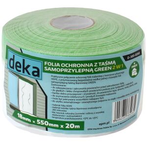 VÉDŐFÓLIA ZÖLD SZALAGGAL KÜLTÉRI 55CM*20M - D-300-0260