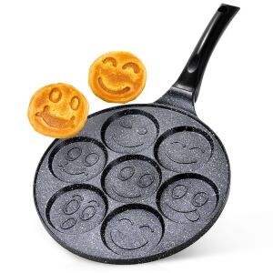 Gránit tojásforma 7 lyukú BASIC LINE 26 cm 146285874 - Palacsintasütő