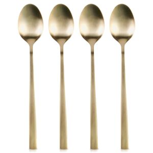 Arany acél koktélkanál 4 db. 146286625 - Kanál