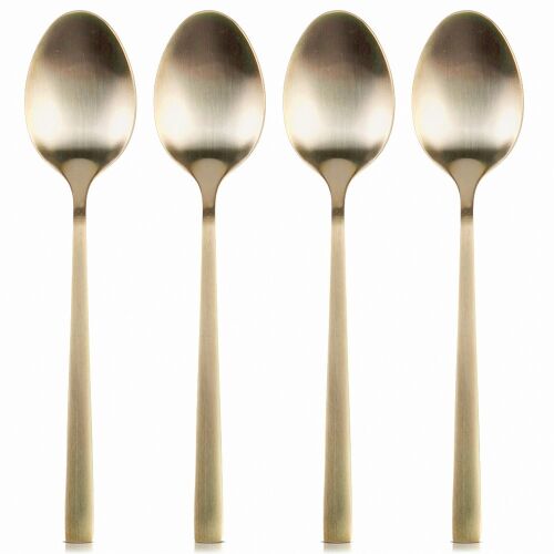 Arany acél teáskanál 4 db.