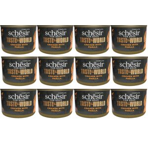 SCHESIR AD TASTE THE WORLD Csirkés PAELLA nedves kutyatáp 12x150g