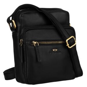 PTN 710-OPU-4604 fekete bőr táska