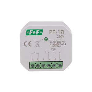 Elektromágneses relé, 1Z 16A, süllyesztett, U=100-265V AC, érintkező: 1Z 16A (160A/20ms) PP-1Zi