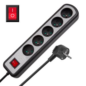 Rebel 3 m-es 5 aljzatos elosztó hosszabbító kábel