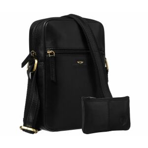 PTN 704-TUM-0376 Fekete Bőr Táska