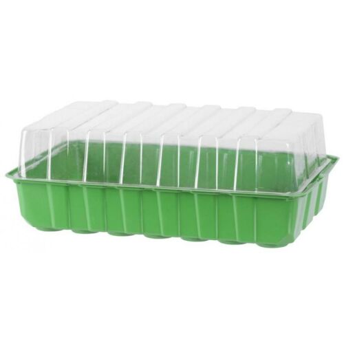 Palántázó tálca, mini melegágy tetővel, Herrison, 360x220x70 mm, kókuszrost pellettel 146300961