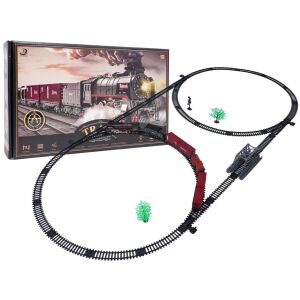 Retro vonat fényekkel, hangokkal és füstfunkcióval - 207 cm 146302747 - Ramiz