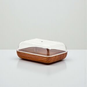 EVELIN plastic szögletes vajtartó búrával, 10,2x13,5,x5,5 cm 146318610 - Ételtárolás