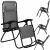 Felbontott - Springos összecsukható zéró gravitációs kerti Nyugágy - Sötétszürke 146312547