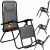 Felbontott - Springos összecsukható zéró gravitációs kerti Nyugágy - Sötétszürke 146312547