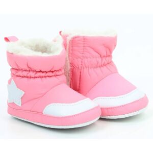 Yoclub Bébi Cipő 0-6 hó - Rózsaszín Fehér Csillaggal 146319745 - Puhatalpú cipő, kocsicipő
