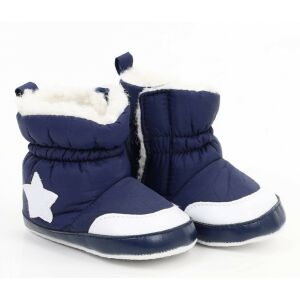 Yoclub Bébi Cipő 0-6 hó - Kék Fehér Csillaggal 146319760 - Puhatalpú cipő, kocsicipő